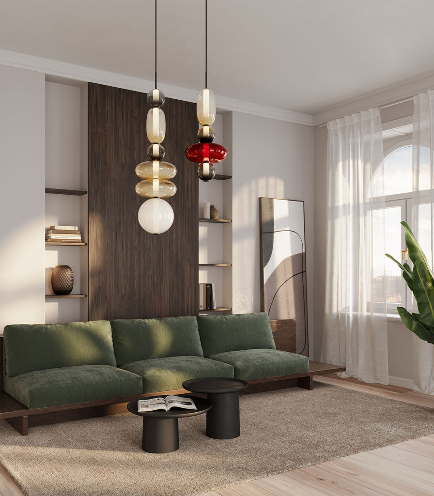 Bomma Pebbles Small Pendant Light featured within interior space