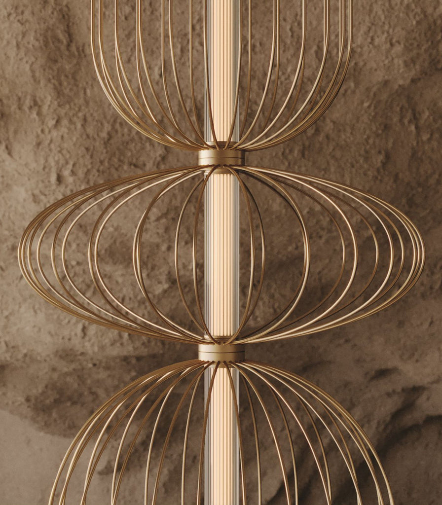 Aromas Pepo Brass Pendant Light featured within interior space