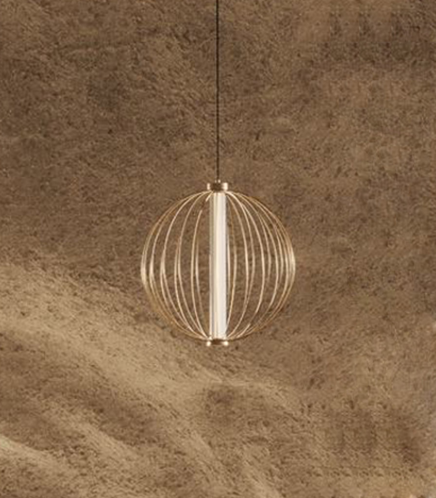 Aromas Pepo Brass Pendant Light in 1lt