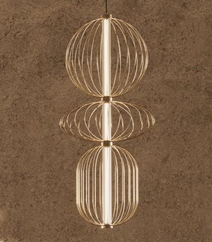 Aromas Pepo Brass Pendant Light in 3lt