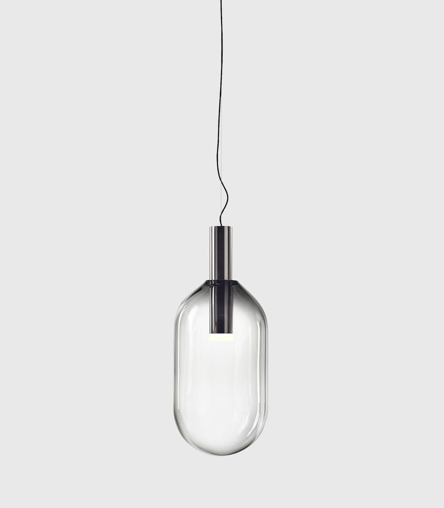 Bomma Phenomena Capsule Pendant Light in Smoke/ Silver