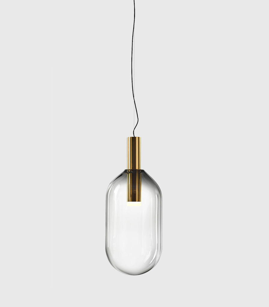 Bomma Phenomena Capsule Pendant Light in Smoke / Gold