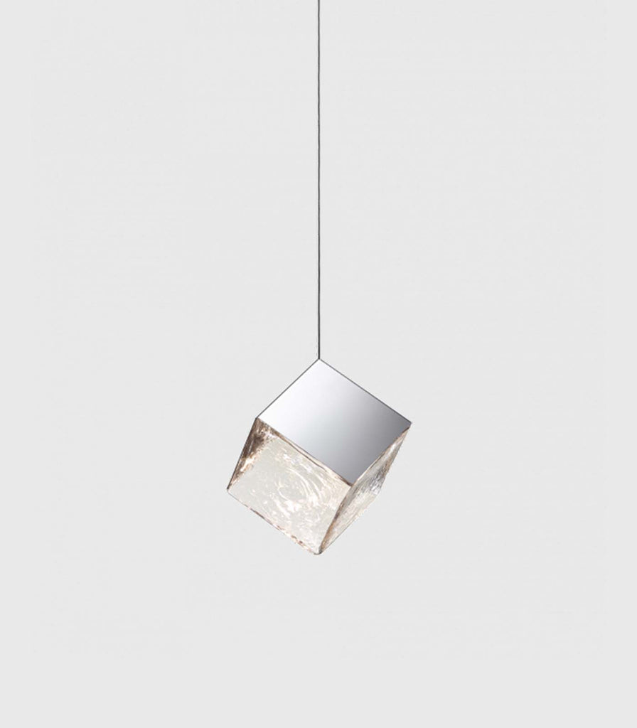 Bomma Pyrite Pendant Light in Silver/ Large