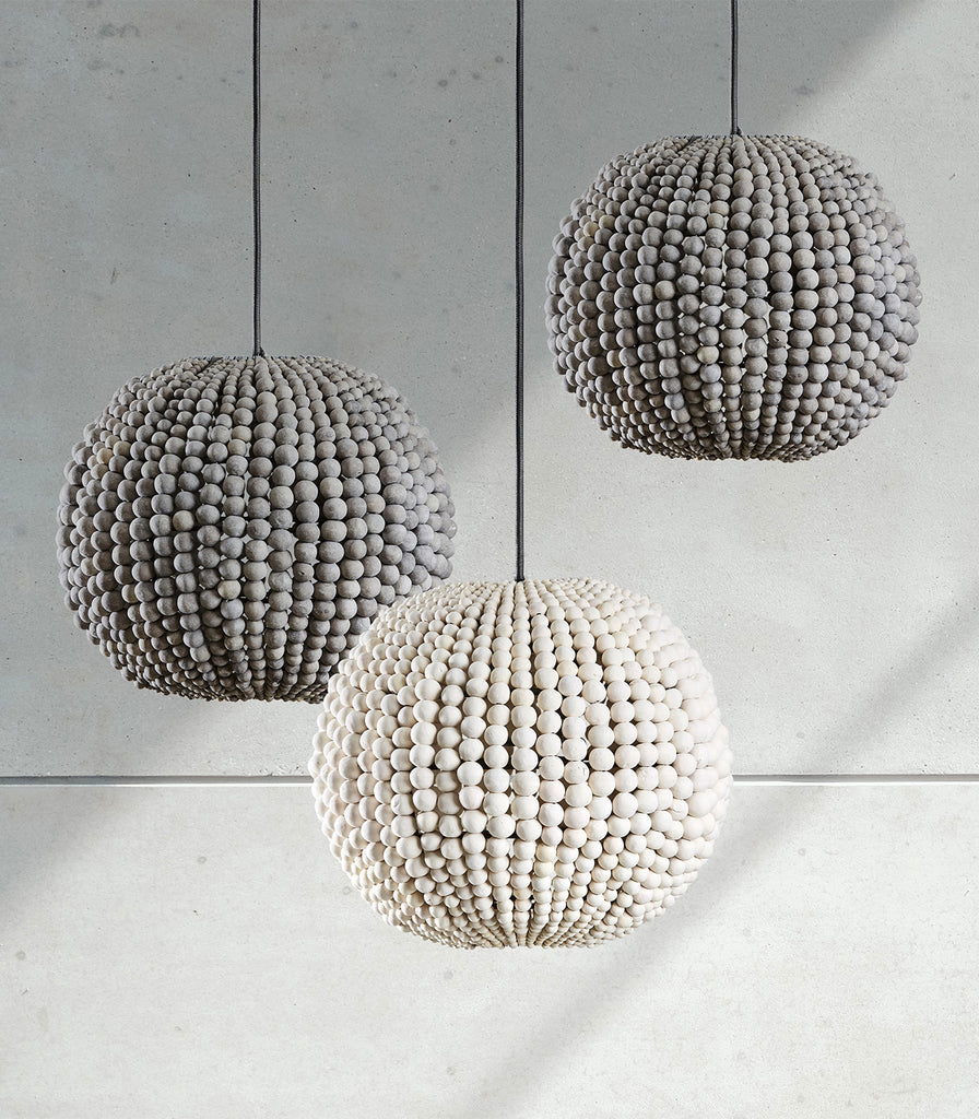 Klaylife Sphere Beaded Pendant Light featured within interior space