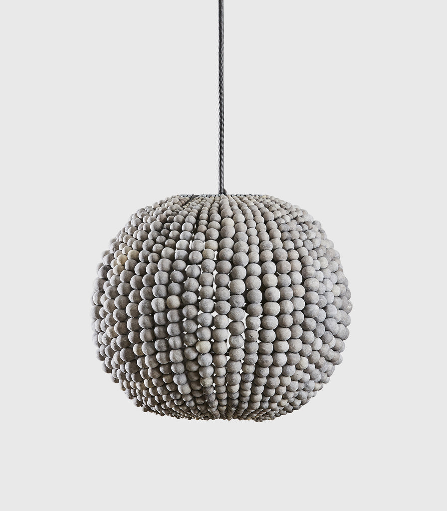 Klaylife Sphere Beaded Pendant Light in Grey