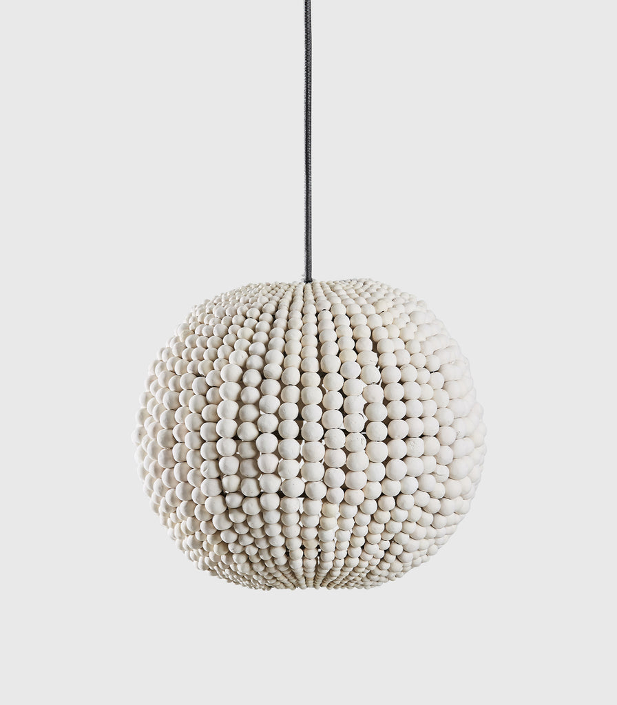 Klaylife Sphere Beaded Pendant Light in White