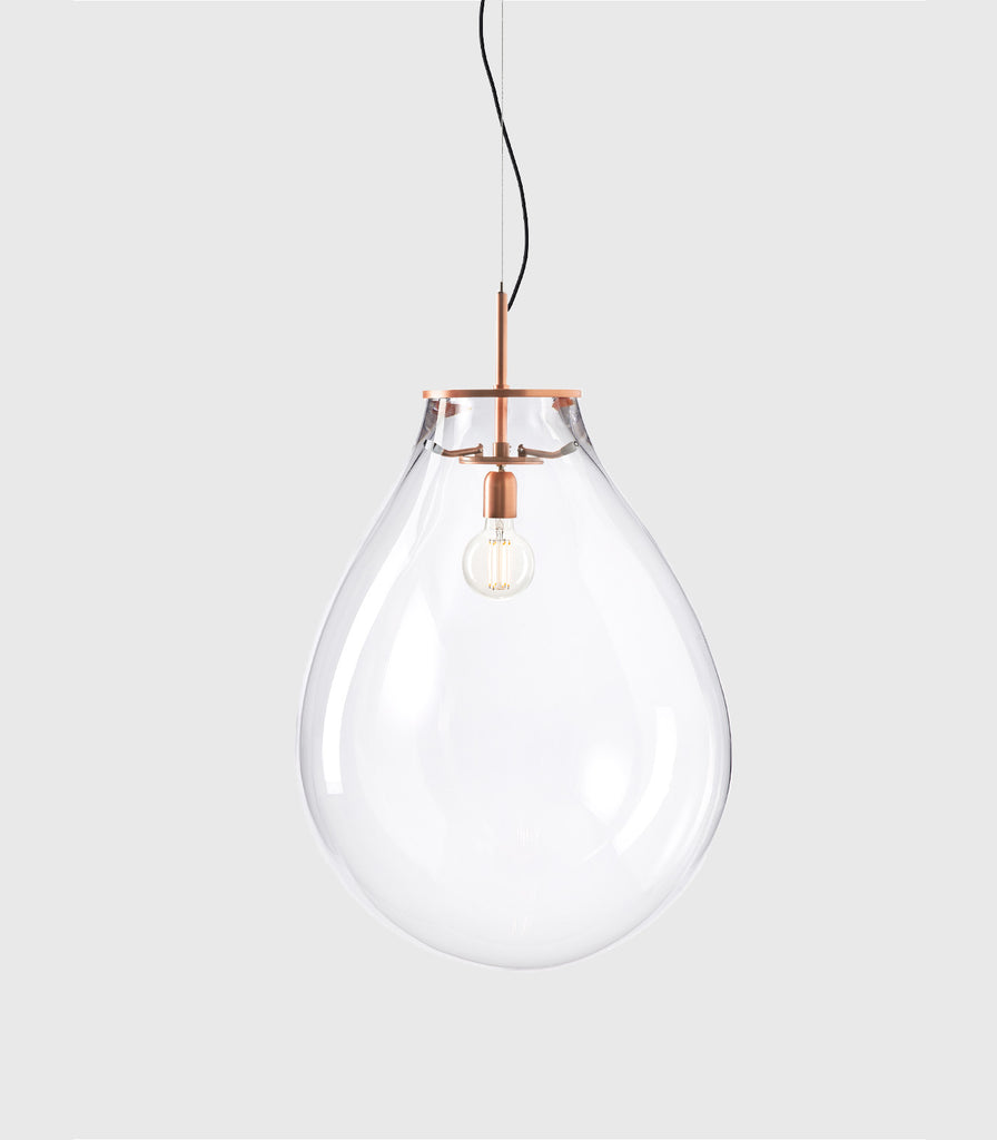 Bomma Tim Copper Pendant Light in Clear/ Large