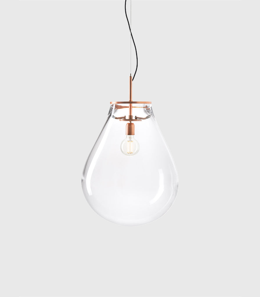 Bomma Tim Copper Pendant Light in Clear/ Medium