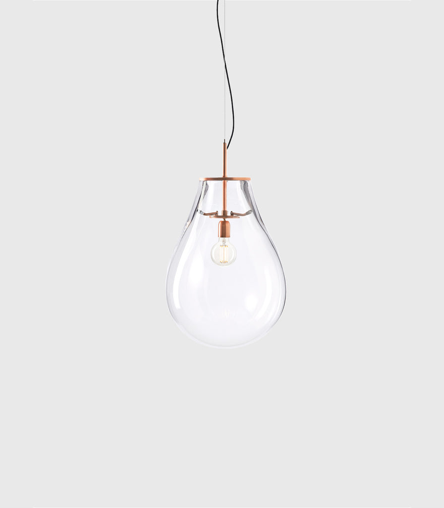 Bomma Tim Copper Pendant Light in Clear/ Small