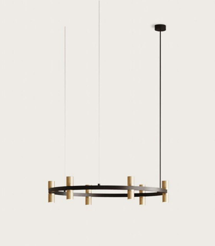 Aromas Ural Table Lamp in Matte Black/Aged Gold