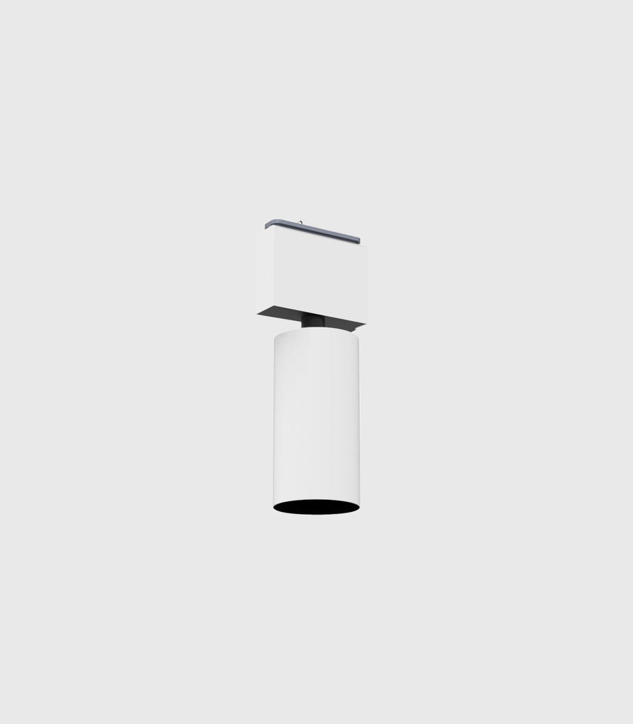 Karman Turn It Rectangle Pendant Light in Matte White