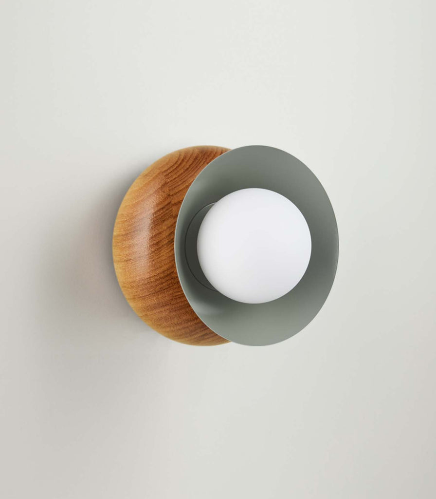 Fluxwood Sibling Wall Light in Victorian Ash /Transformer Grey