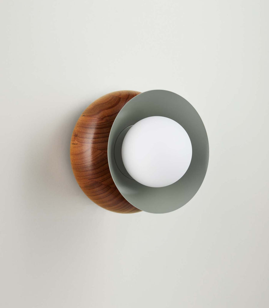 Fluxwood Sibling Wall Light in Tasmanian Blackwood /Transformer Grey