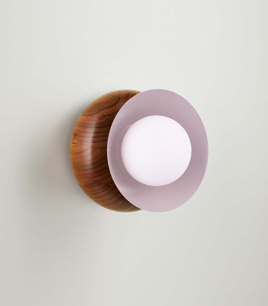 Fluxwood Sibling Wall Light in Tasmanian Blackwood /Pink Sand