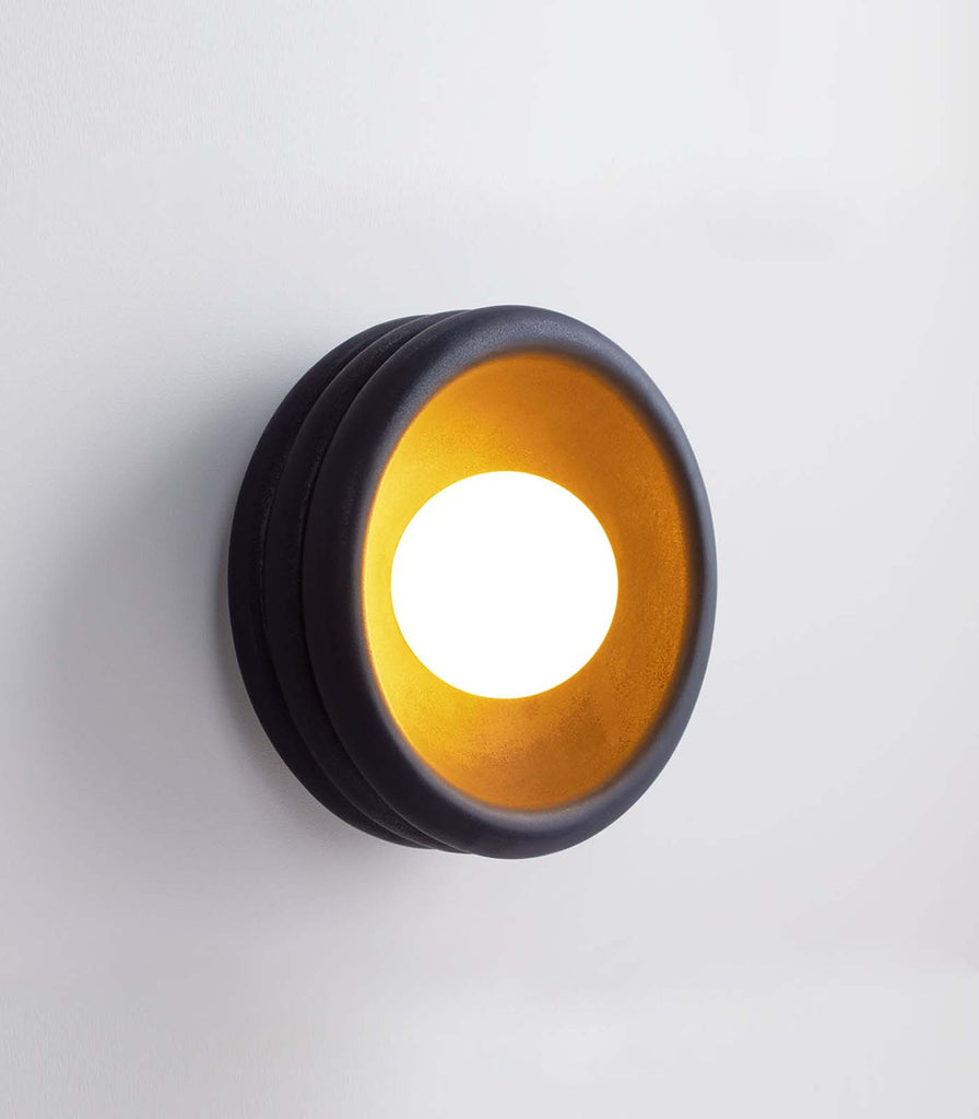 Fluxwood Silo Ceramic Wall Light in Matte Black