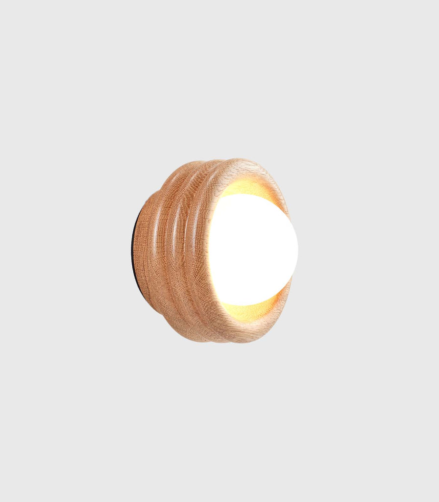 Fluxwood Silo Wall Light in American Oak