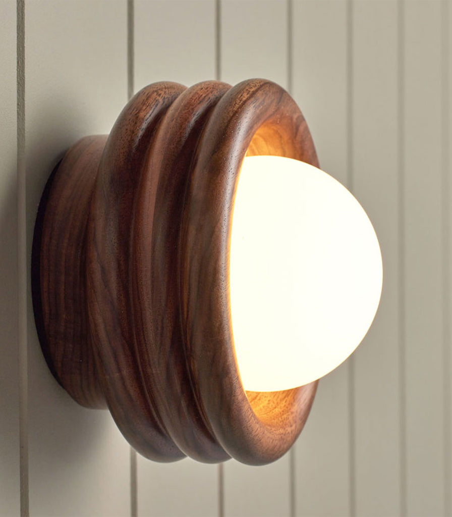 Fluxwood Silo Wall Light in Walnut