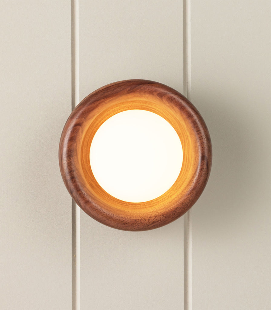 Fluxwood Silo Wall Light in Walnut