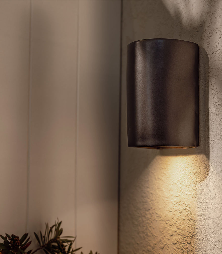 We Ponder Slate Short Outdoor Wall Light featured within outdoor space