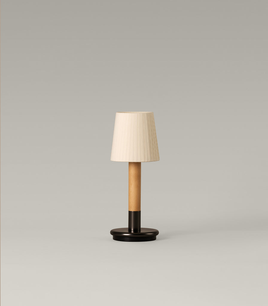 Santa & Cole Basica Minima Portable Table Lamp in Natural Ribbon