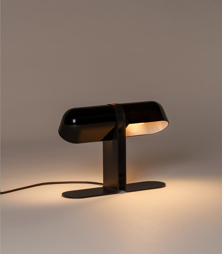 Santa & Cole Duo Table Lamp in Opaque Black