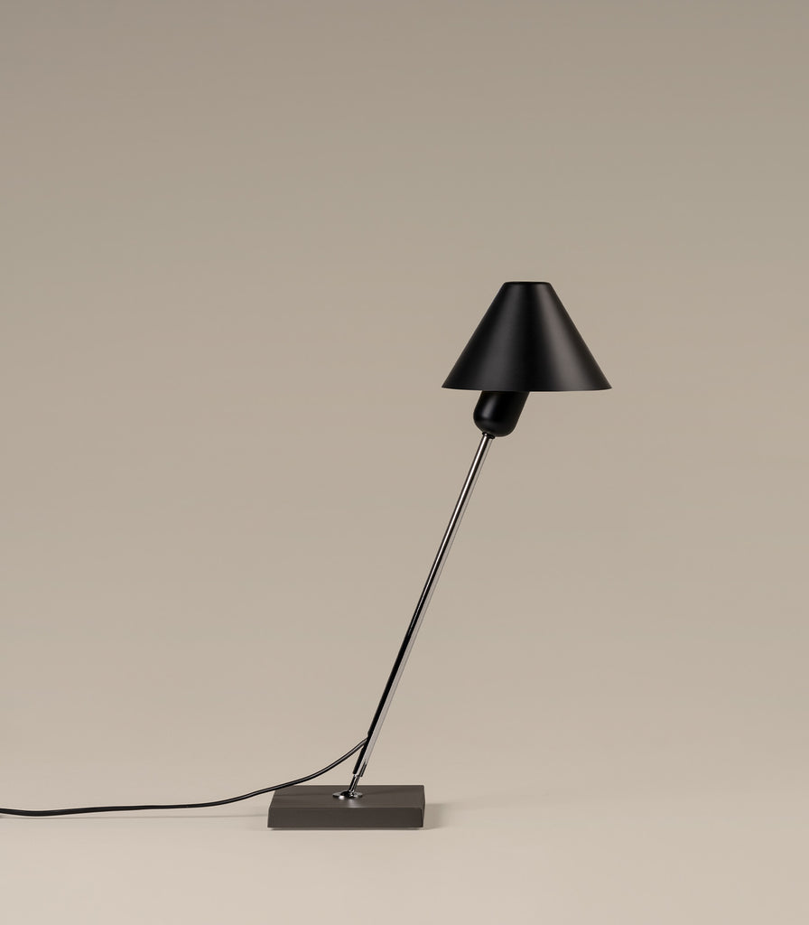 Santa & Cole Gira Table Lamp in Black Anodized Aluminuim
