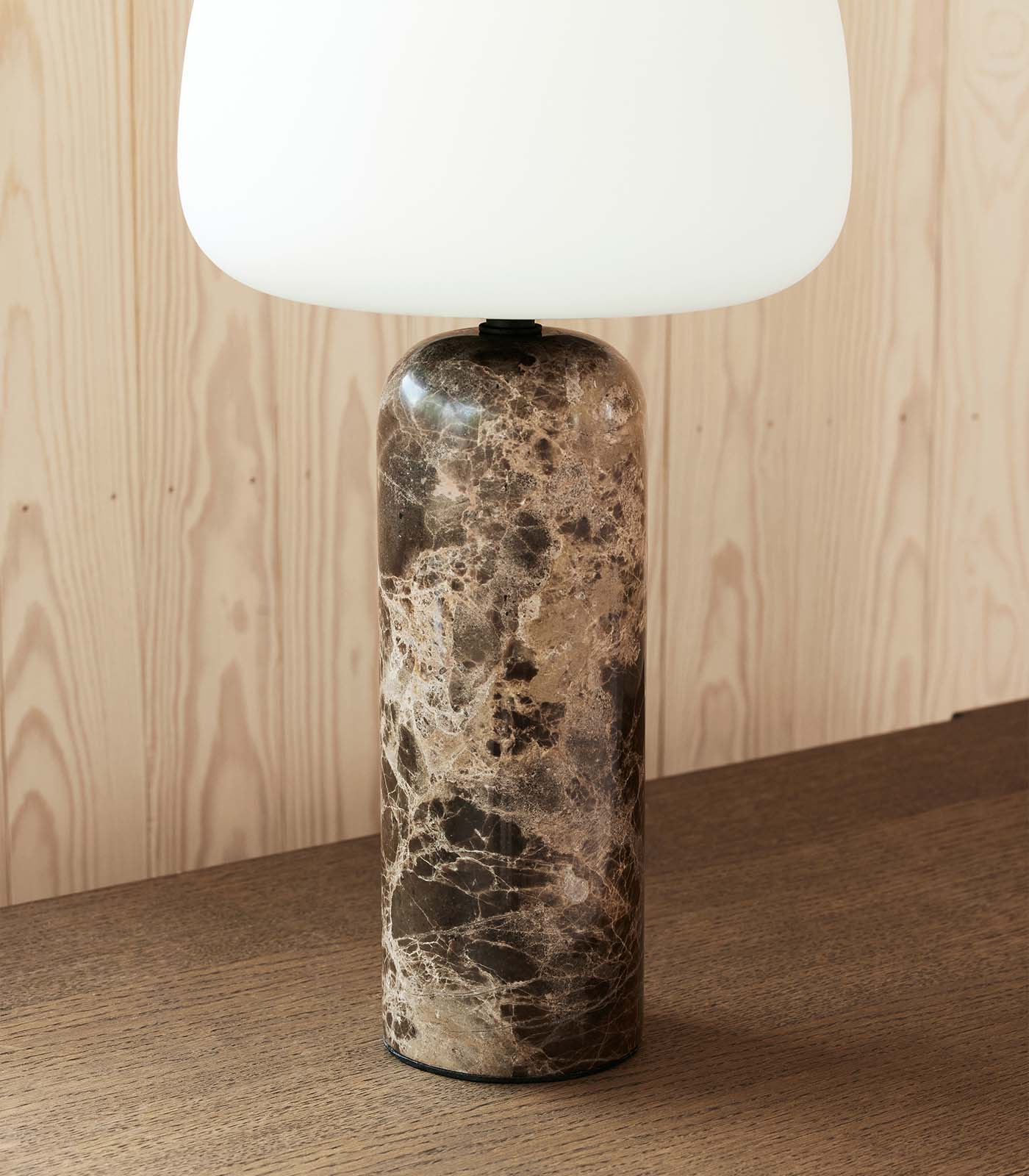 Brown marble sales table lamp