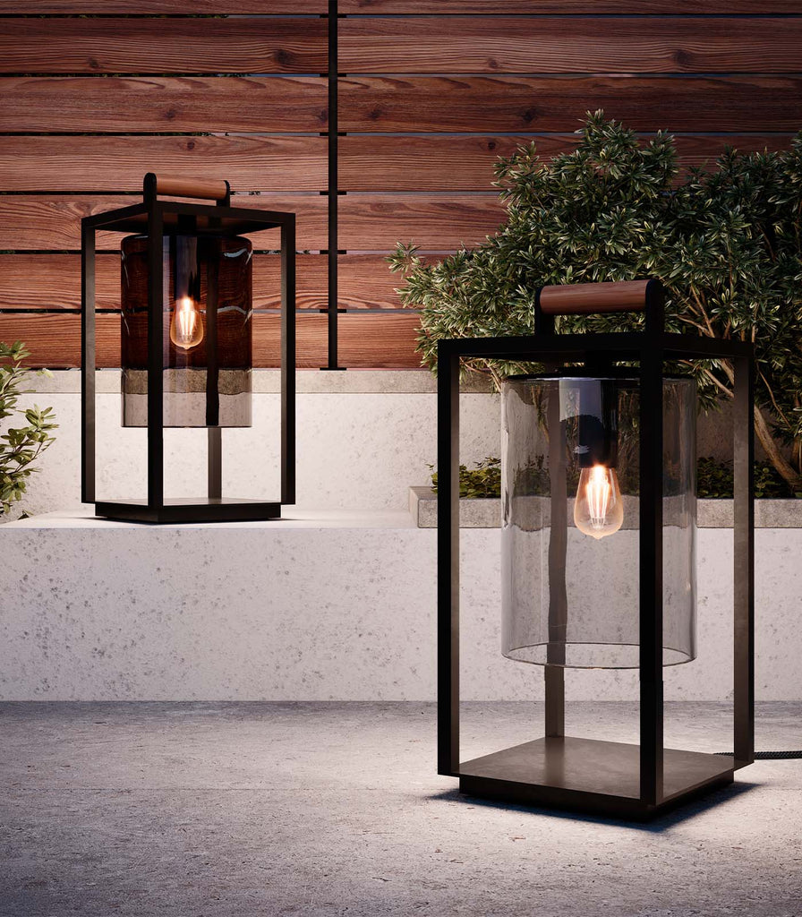 Royal Botania Dome Small Floor Lamp featured within a outdoor space