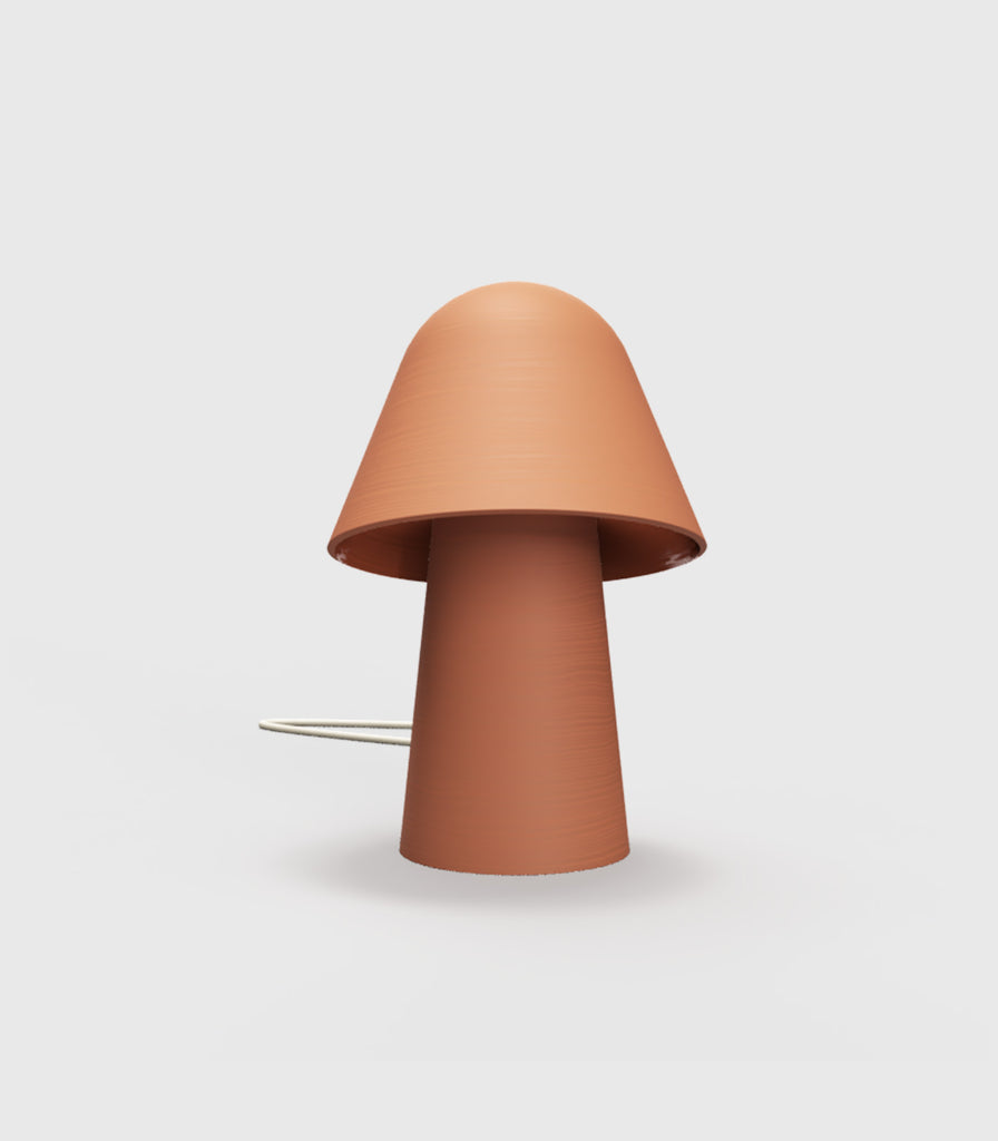 Klaylife Okina Table Lamp in Dark Terracotta