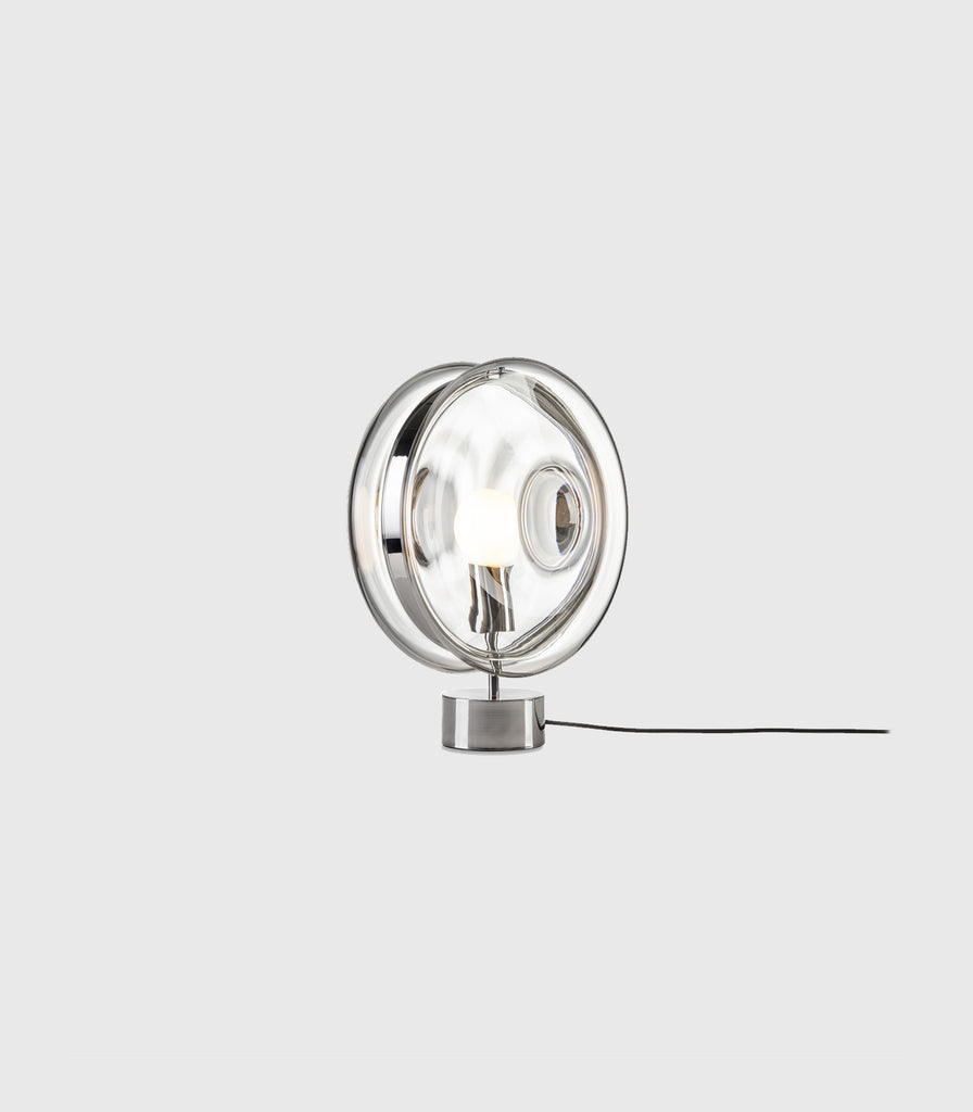 Bomma Orbital Table Lamp in Clear/ Moon Clear/ Silver