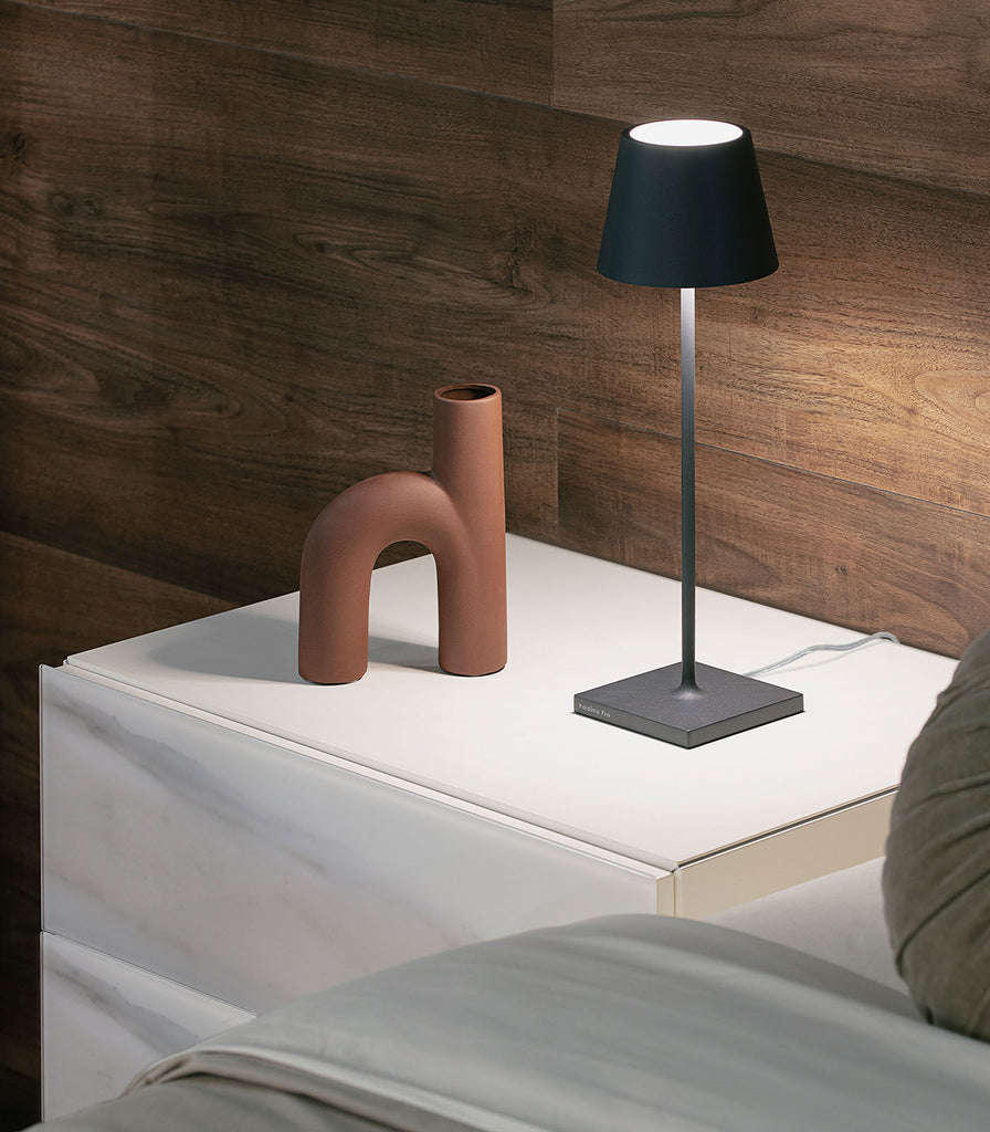 Ai Lati Poldina 230V Table Lamp in Dark Grey/E27/LED