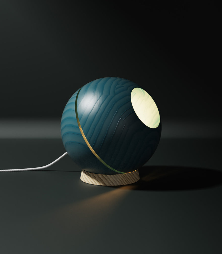 Ilanel Saturn Table Lamp in Aqua