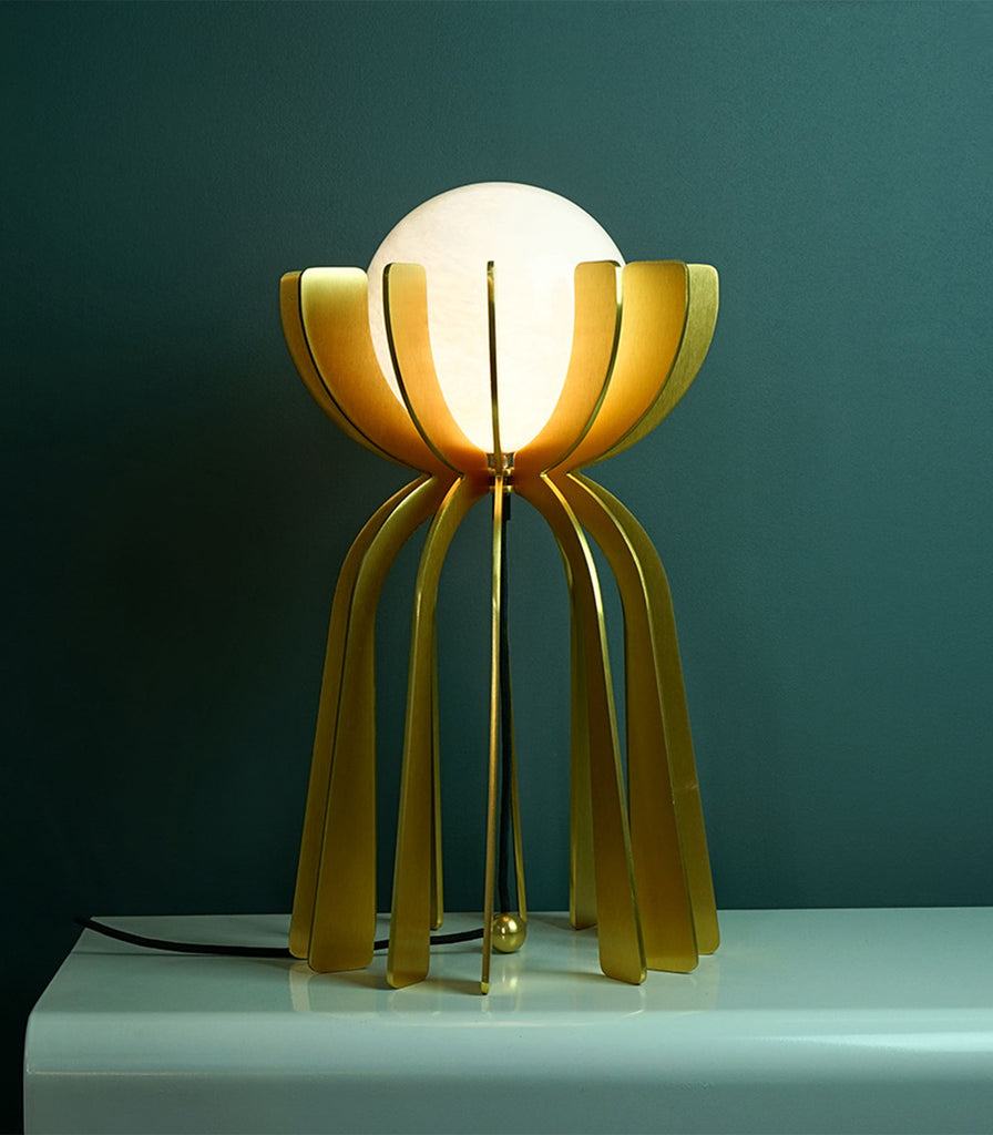 Ilanel Stella Flower Table Lamp featured within interior space