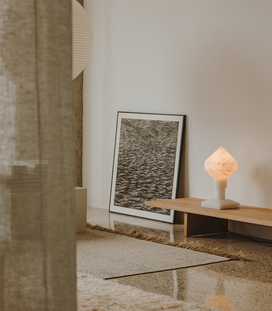Santa & Cole Zeleste Table Lamp featured within interior space