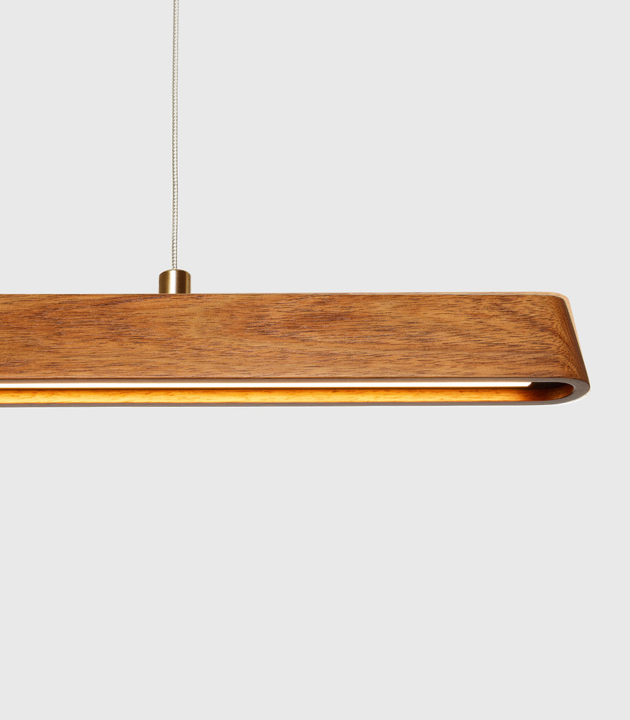 Fluxwood Tenn Linear Pendant Light in 90cm/Tasmanian Blackwood