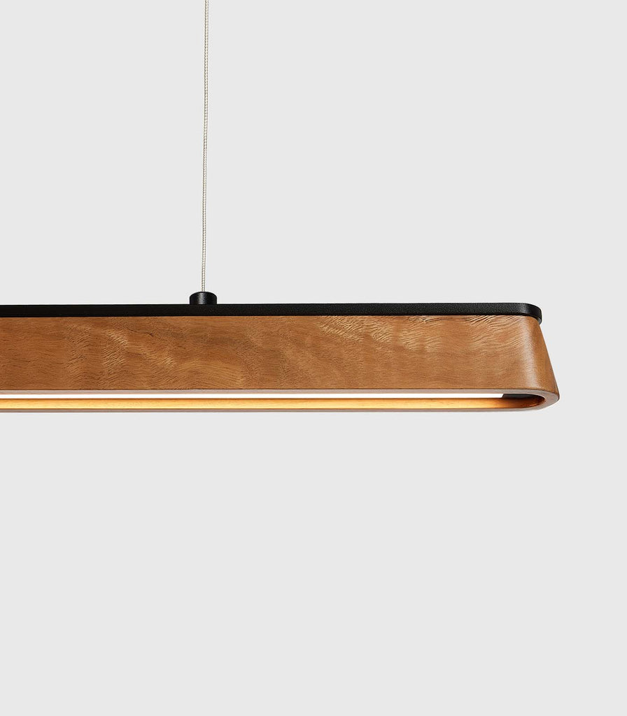 Fluxwood Tenn Up Linear Pendant Light in Spotted Gum