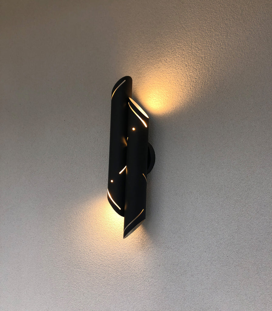 Ilanel Black Rain Wall Light featured within interior space