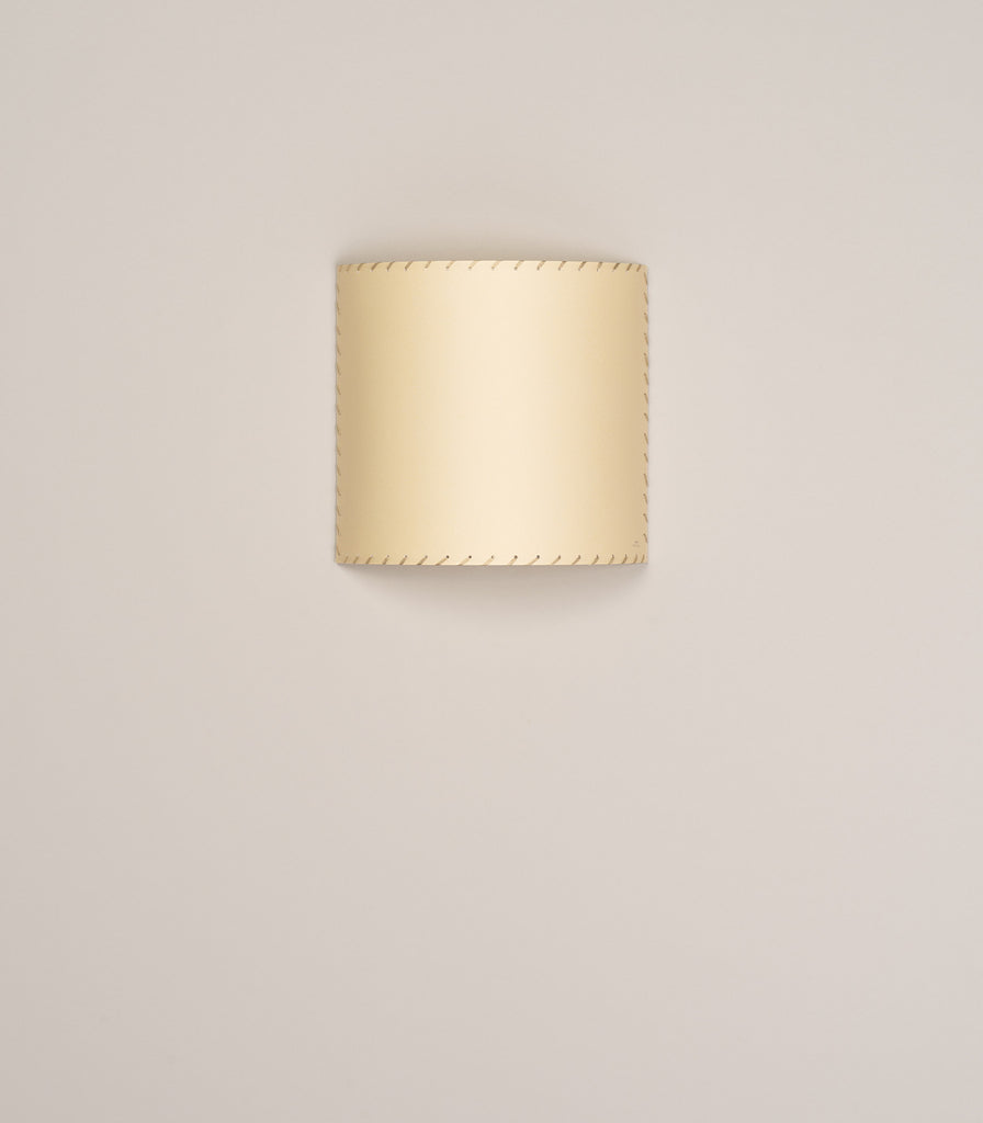 Santa & Cole Comodin Wall Light in Square/ Stitched Beige Parchment