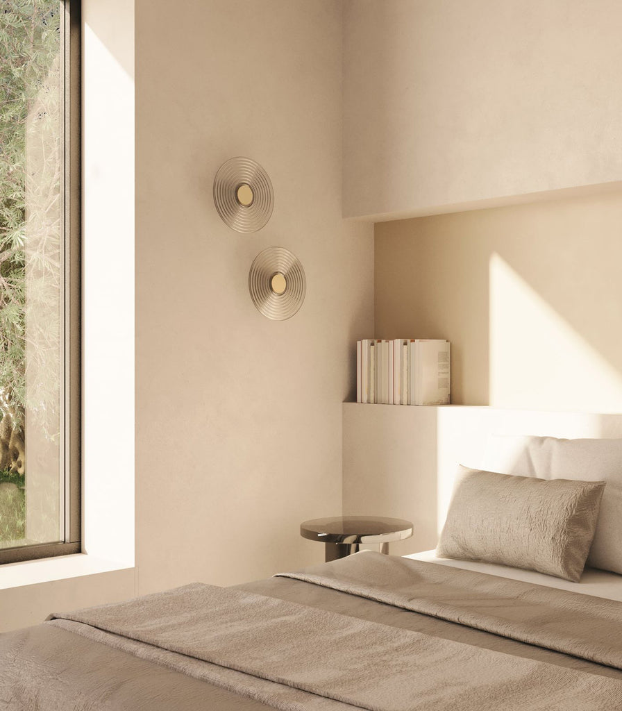 Aeomas Glic Wall Light featured in bedroom