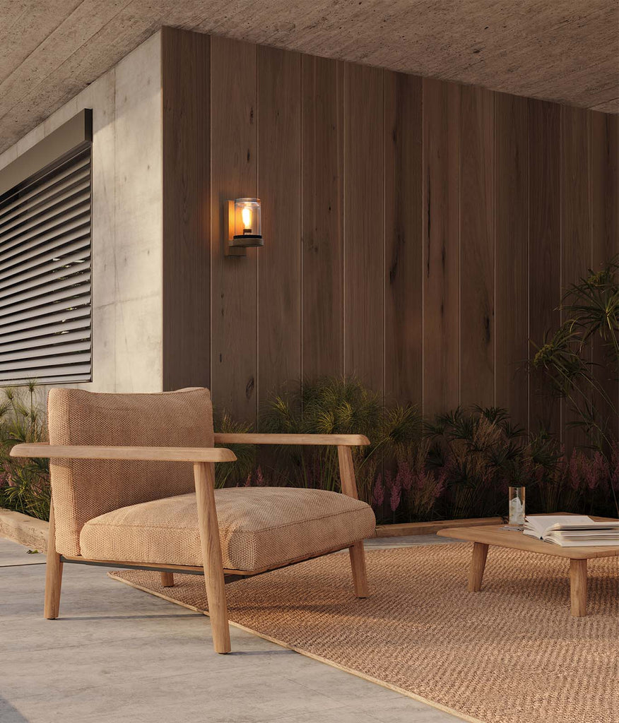Royal Botania Cloche Wall Light featured within outdoor space
