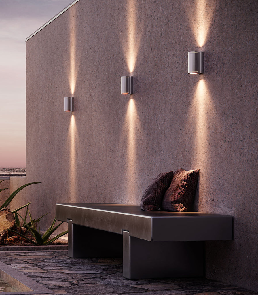 Royal Botania Omega Outdoor Wall Light featured within a outdoor space