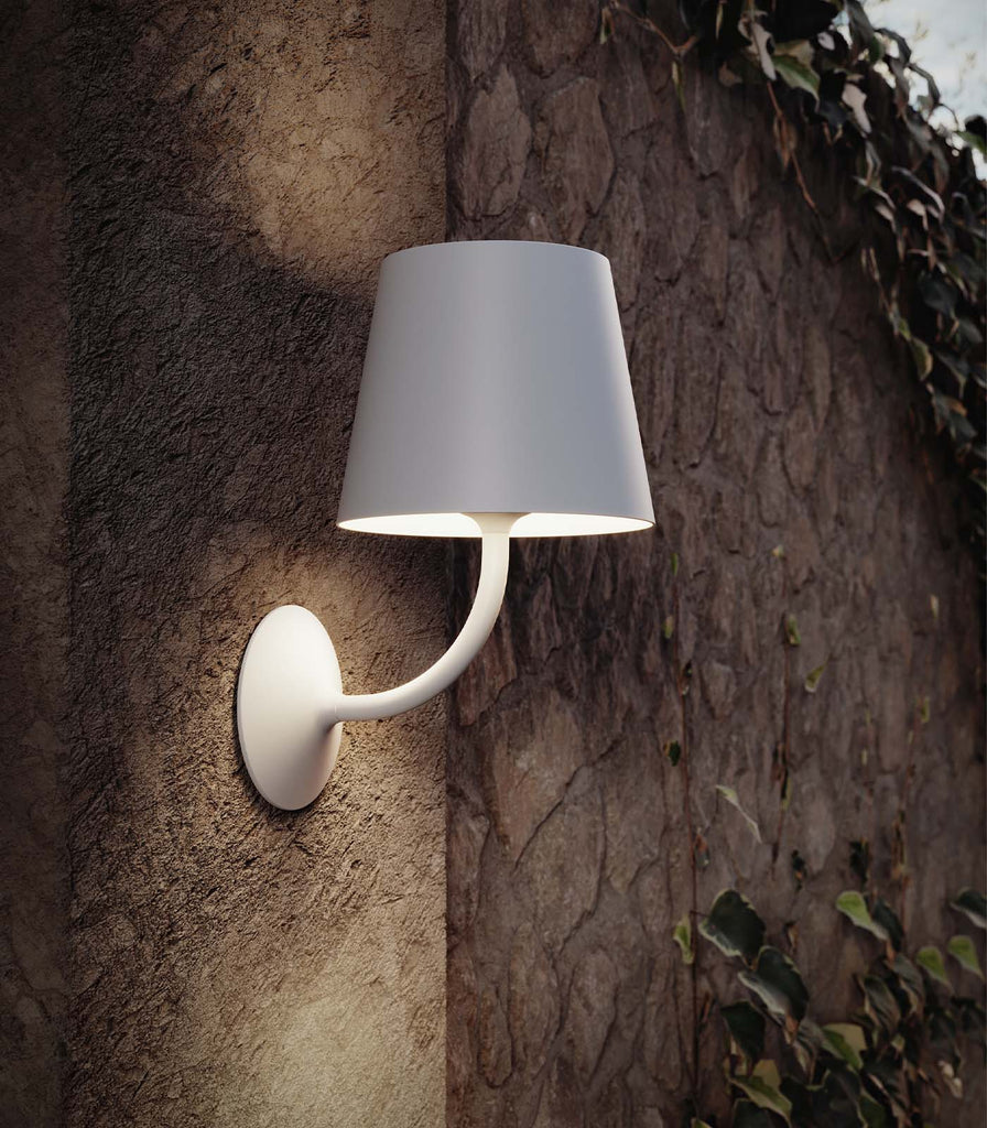 Lodes Poldina 230V Wall Light featured within outdoor space