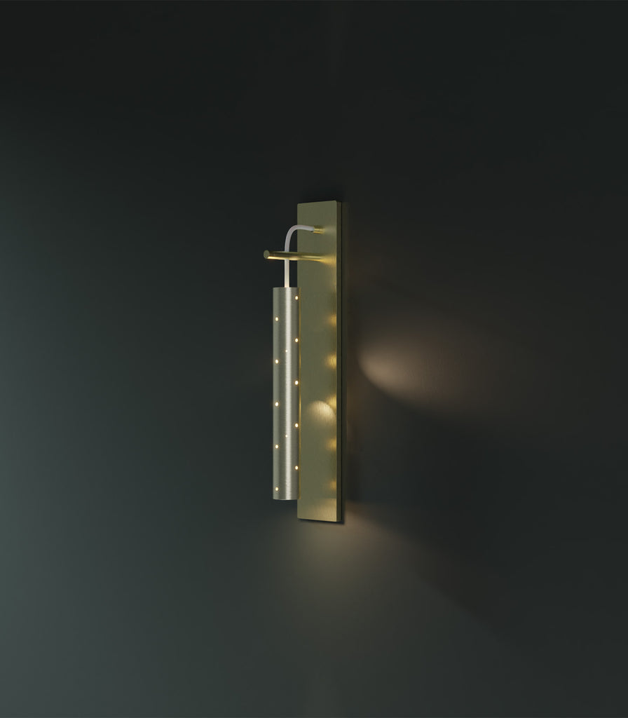 Ilanel Rain Wall Light in Rectangle/ Brushed Champagne