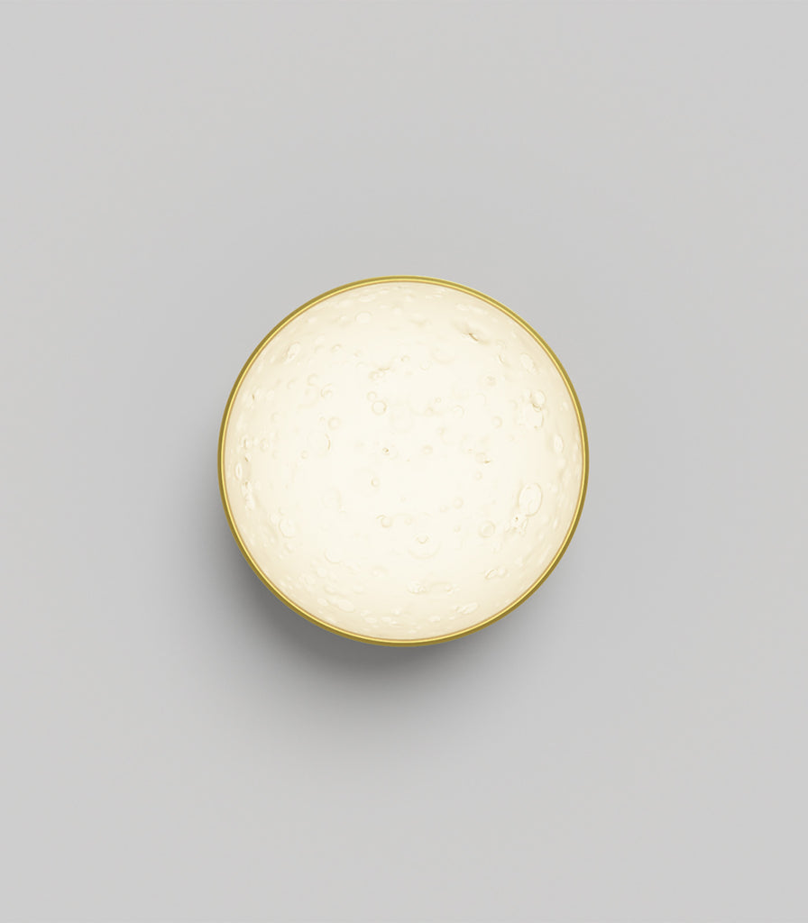 Ilanel Snowball Wall Light in Aged Brass