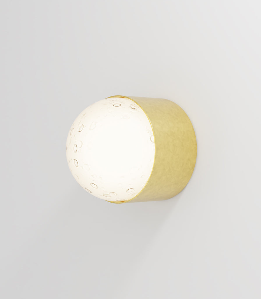 Ilanel Snowball Wall Light in Aged Brass