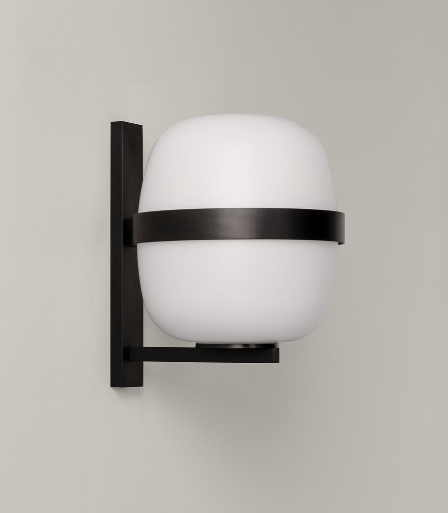 Santa & Cole Wally Cesta Outdoor Wall Light in Matte Black