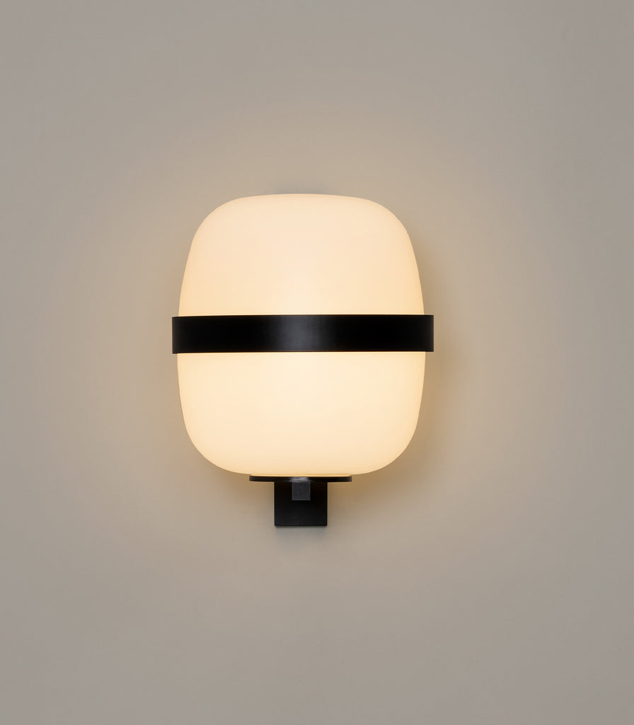 Santa & Cole Wally Cesta Outdoor Wall Light in Matte Black