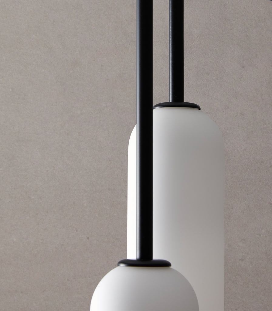 Aromas Atil Pendant Light in Matte Black close up