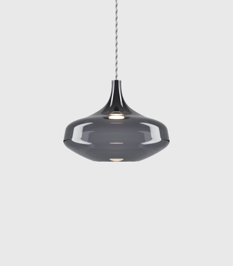 Lodes Nostalgia Large Pendant Light in Glossy Smoke