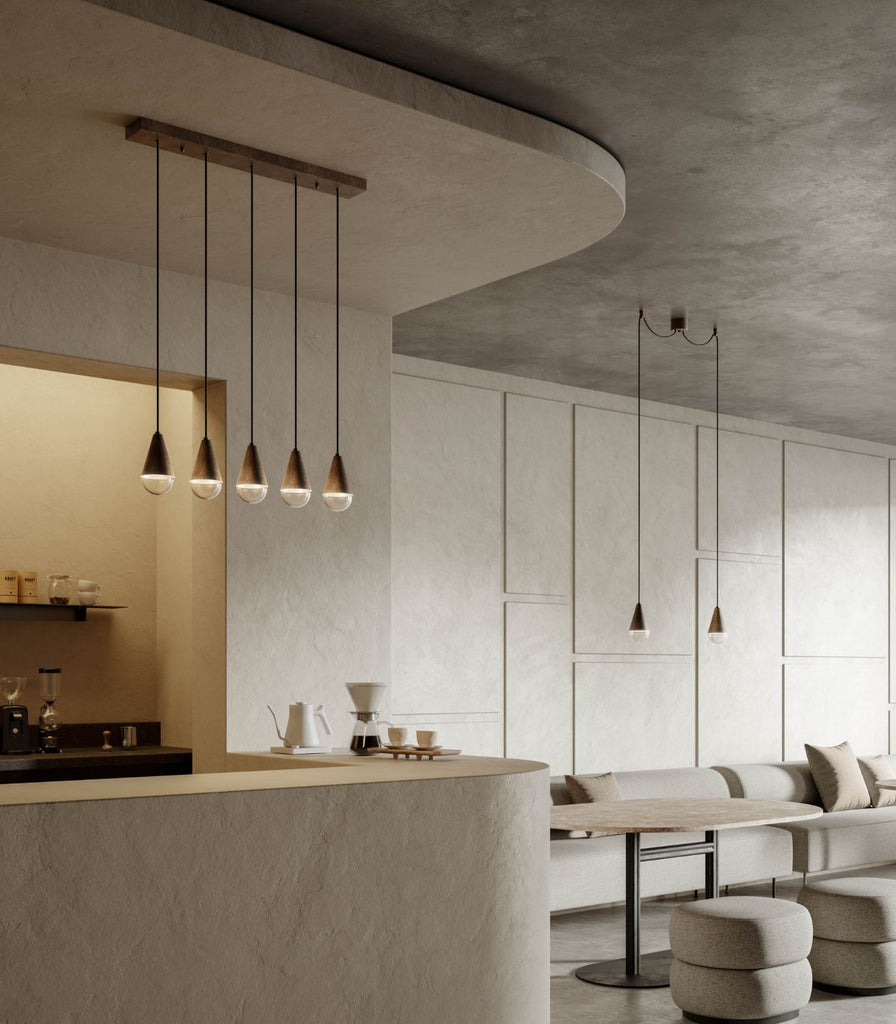 II Fanale Dew Linear Pendant Light featured within interior space